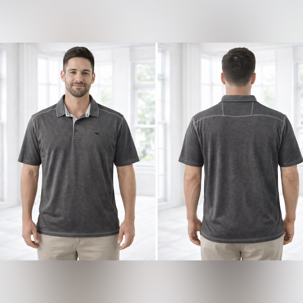 Tommy Bahama Charcoal Polo Shirt